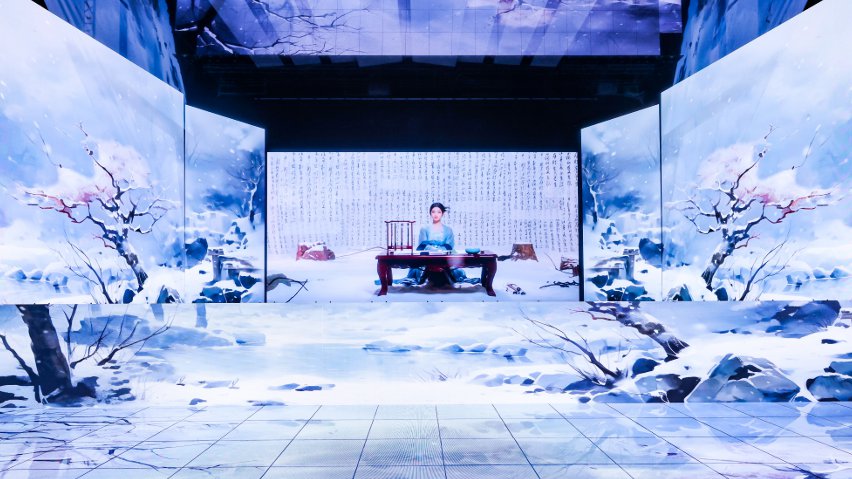 網(wǎng)易云音樂與小冰公司推出虛擬歌手陳水若演唱《風(fēng)雪千千》。主辦方供圖